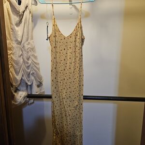 Reformation Yellow Floral Dress